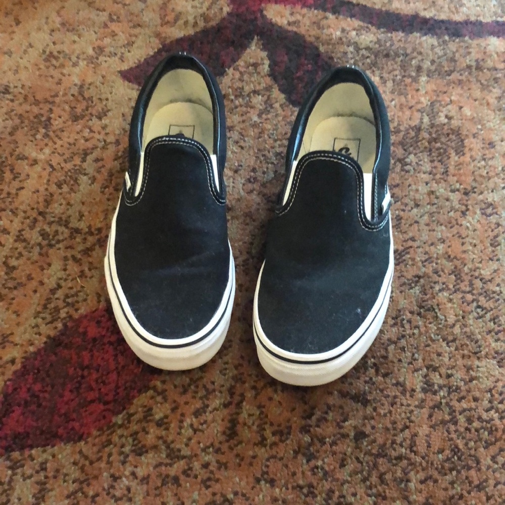 Vans black slip on size 10.5